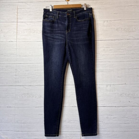 Judy Blue Denim - Judy Blue Jeans Womens SZ 11/30 Fremont High Rise Dark Wash Skinny Cotton Blend